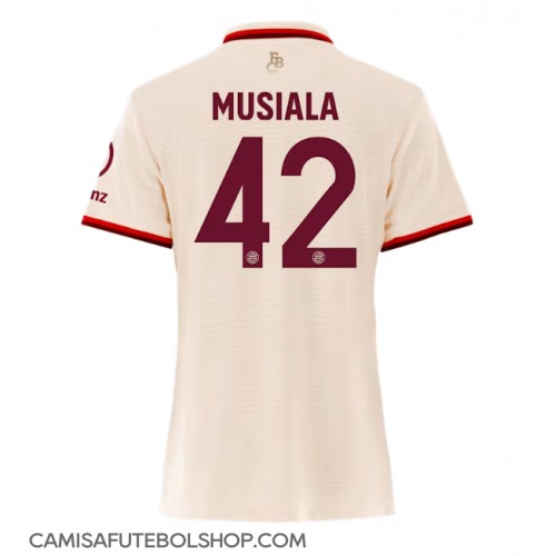 Camisa de time de futebol Bayern Munich Jamal Musiala #42 Replicas 3º Equipamento Feminina 2024-25 Manga Curta